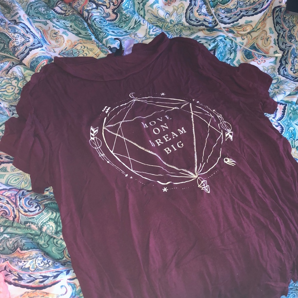 H&M burgundy top